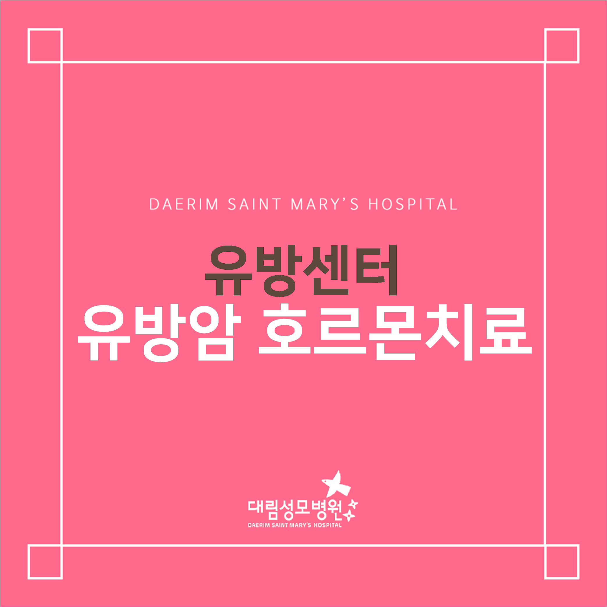 [유방센터] 유방암 호르몬치료  