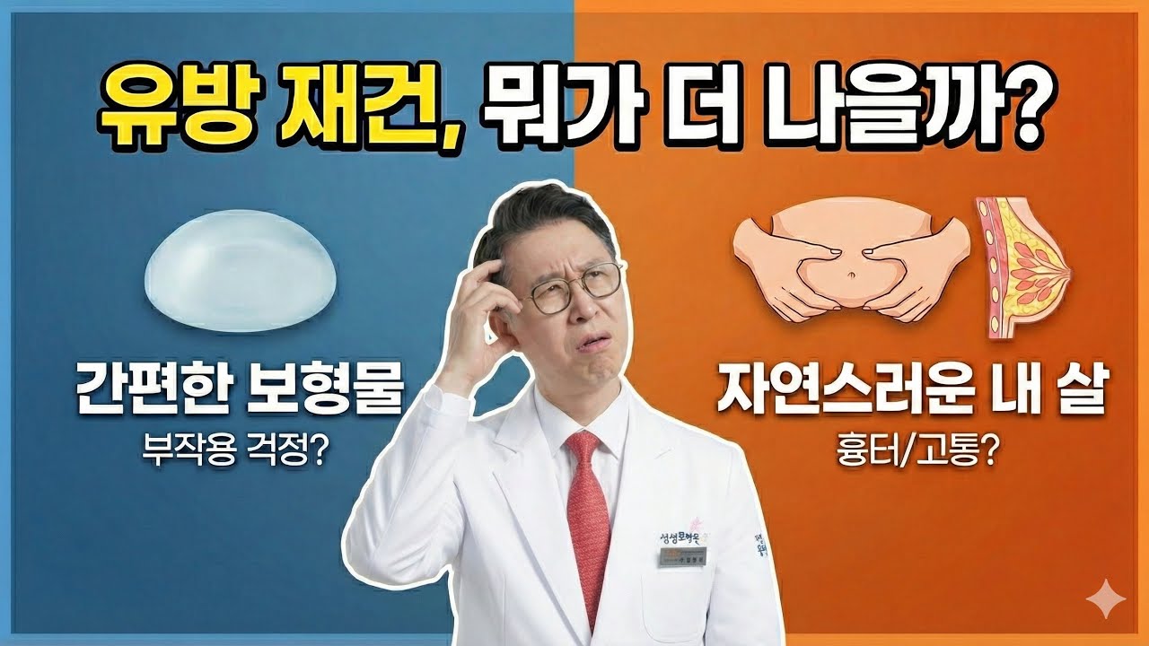 보형물 vs 뱃살, 유방 재건 뭘로 해야 할까? (의사가 딱 정해드립니다)  